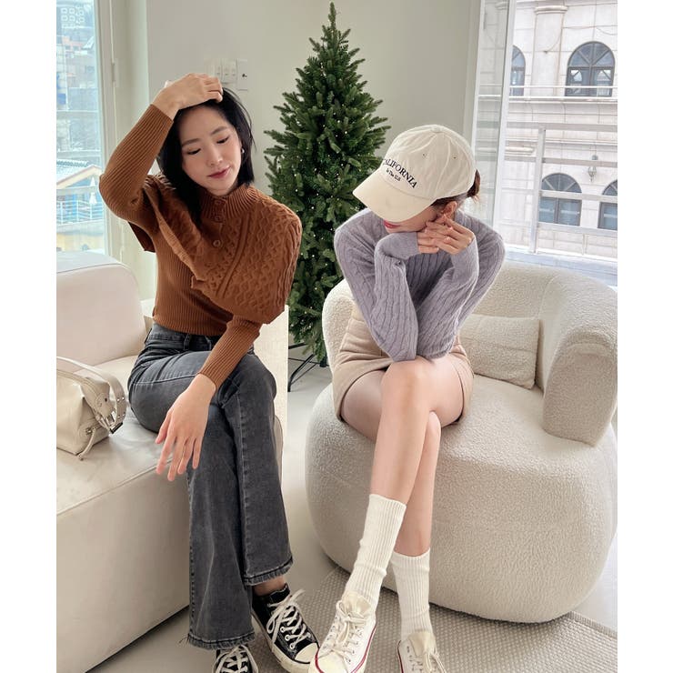 ベーシックラウンドケーブルニット | by muni:r | 詳細画像57 