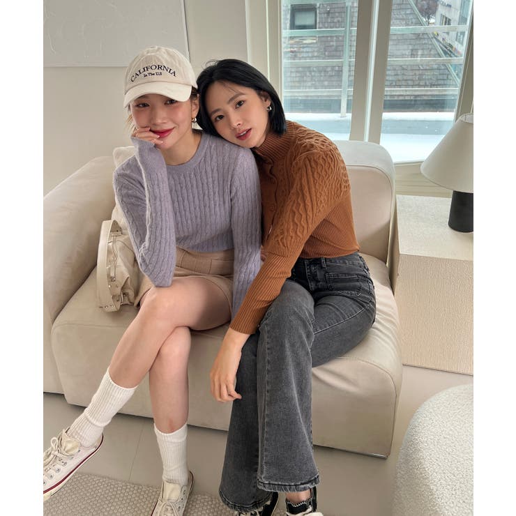 ベーシックラウンドケーブルニット | by muni:r | 詳細画像59 