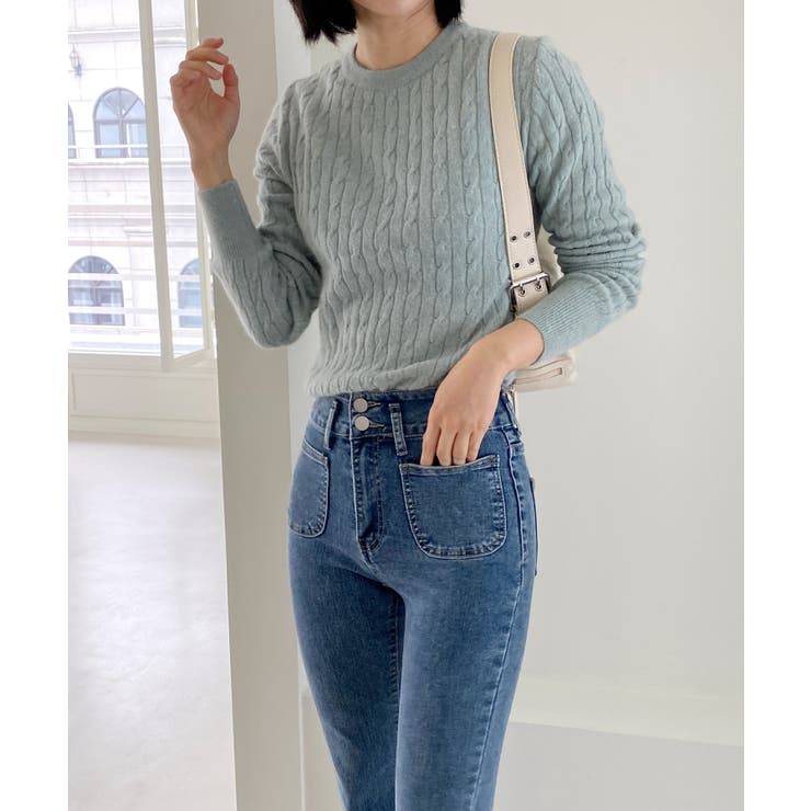 ベーシックラウンドケーブルニット | by muni:r | 詳細画像6 