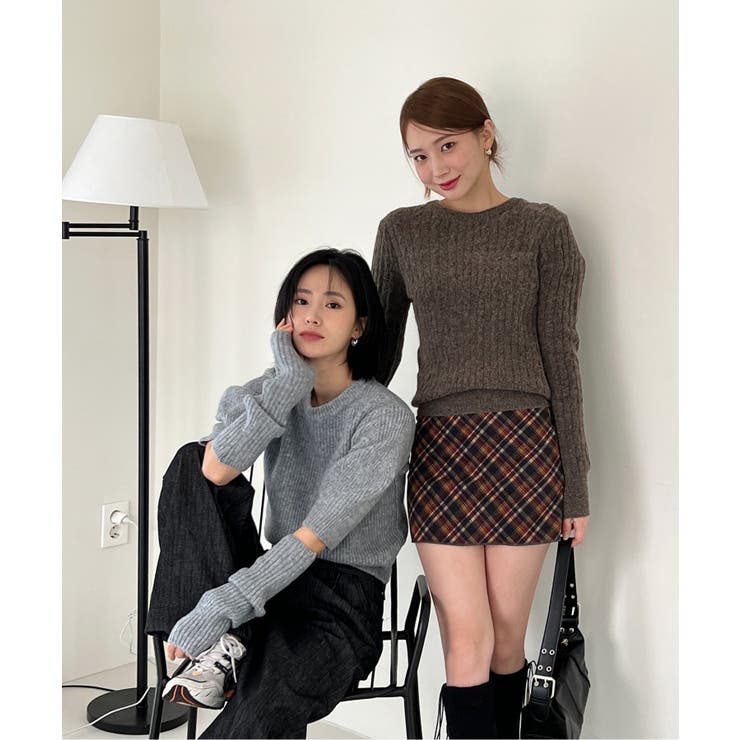 ベーシックラウンドケーブルニット | by muni:r | 詳細画像71 