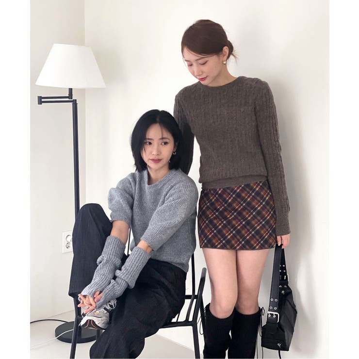 ベーシックラウンドケーブルニット | by muni:r | 詳細画像74 