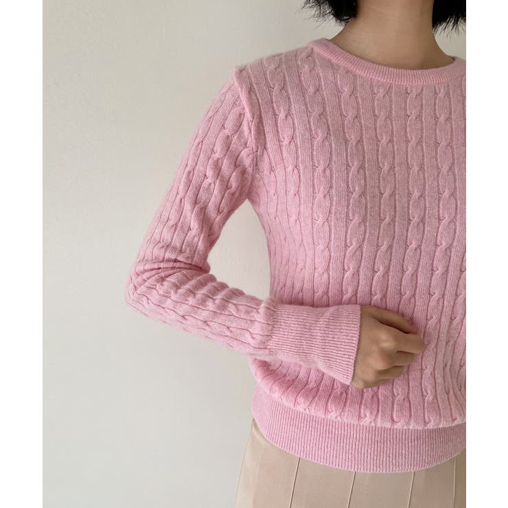 ベーシックラウンドケーブルニット | by muni:r | 詳細画像90 