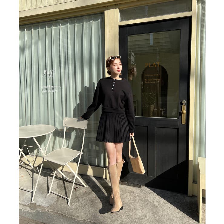 カジュアルヘンリーネックスウェット | by muni:r | 詳細画像12 