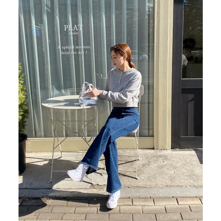 カジュアルヘンリーネックスウェット | by muni:r | 詳細画像17 