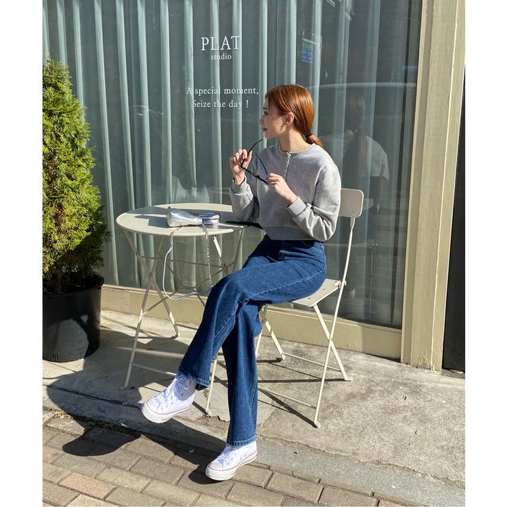 カジュアルヘンリーネックスウェット | by muni:r | 詳細画像18 