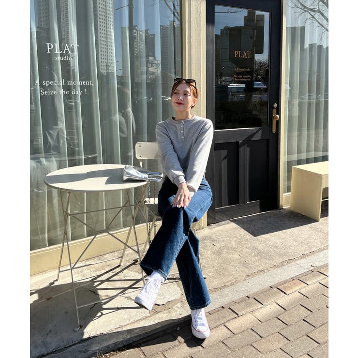 カジュアルヘンリーネックスウェット | by muni:r | 詳細画像20 