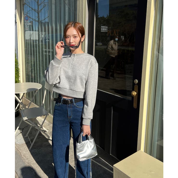 カジュアルヘンリーネックスウェット | by muni:r | 詳細画像24 