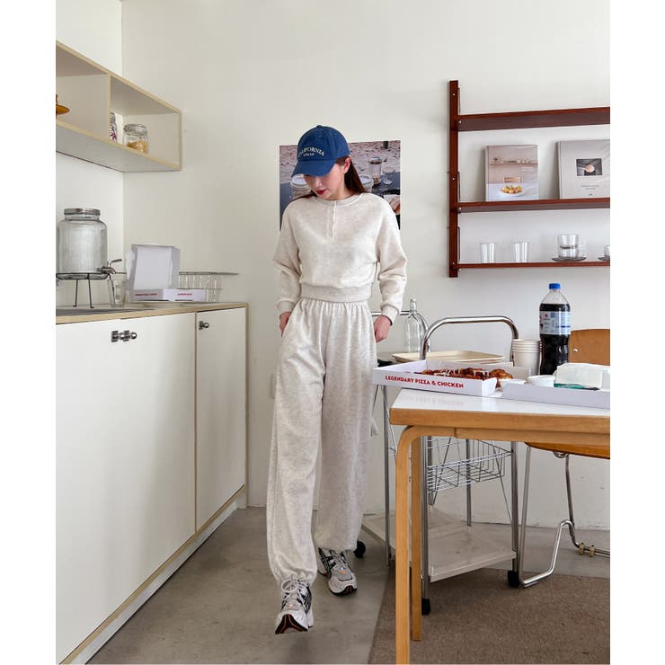 カジュアルヘンリーネックスウェット | by muni:r | 詳細画像39 