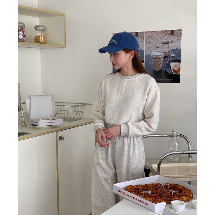 カジュアルヘンリーネックスウェット | by muni:r | 詳細画像43 