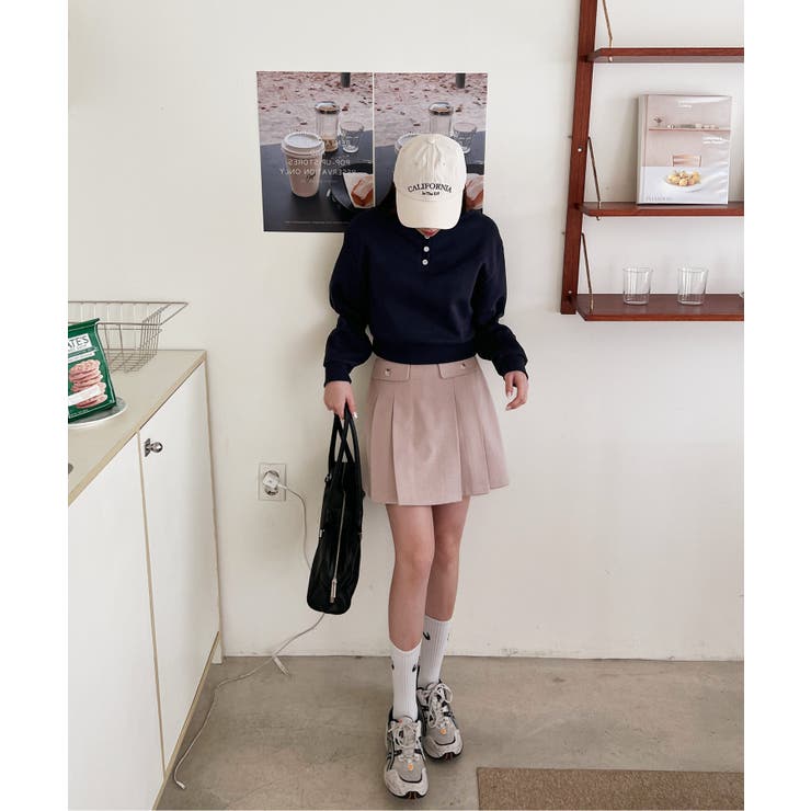 カジュアルヘンリーネックスウェット | by muni:r | 詳細画像55 