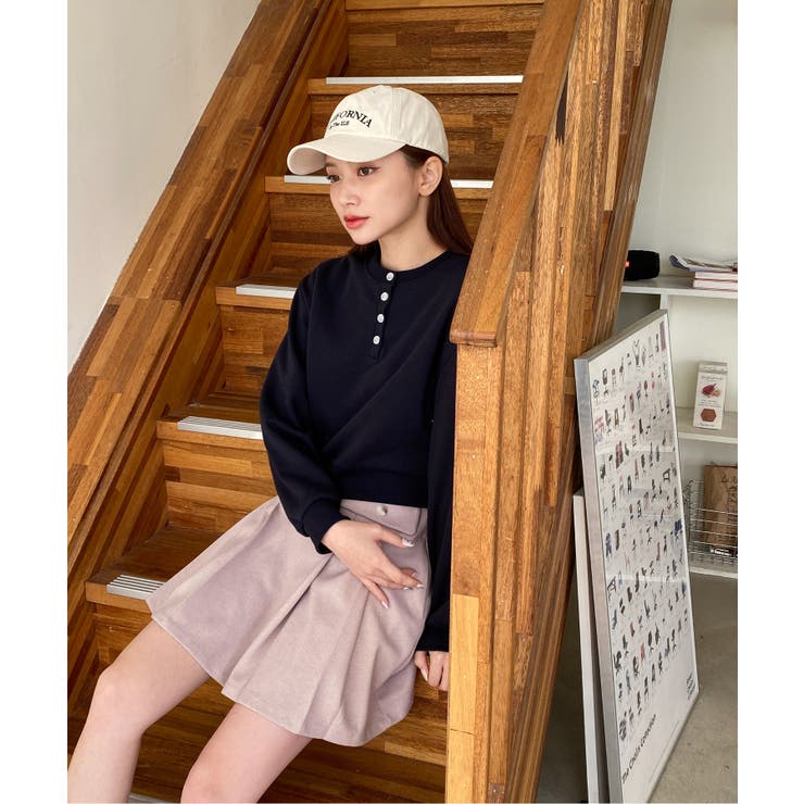 カジュアルヘンリーネックスウェット | by muni:r | 詳細画像60 