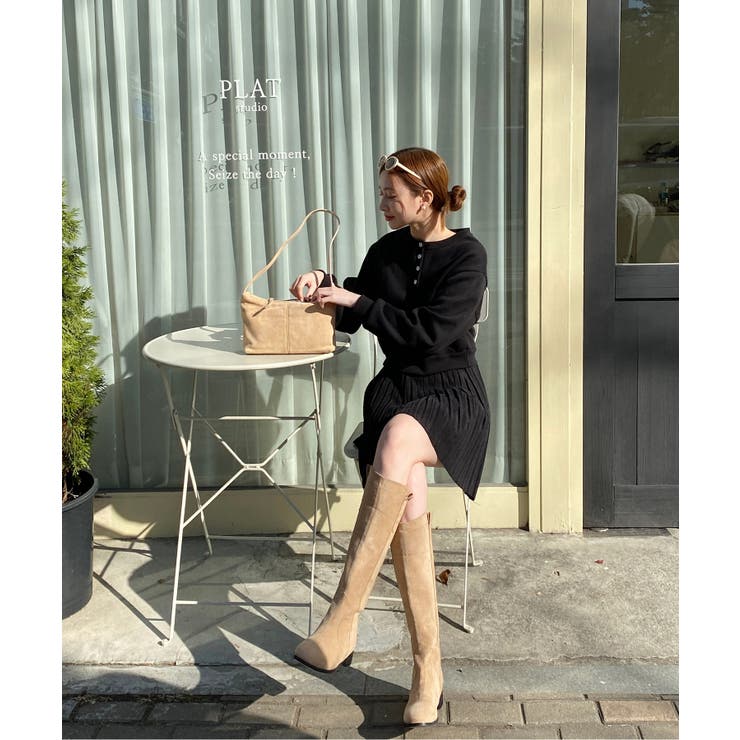 カジュアルヘンリーネックスウェット | by muni:r | 詳細画像8 