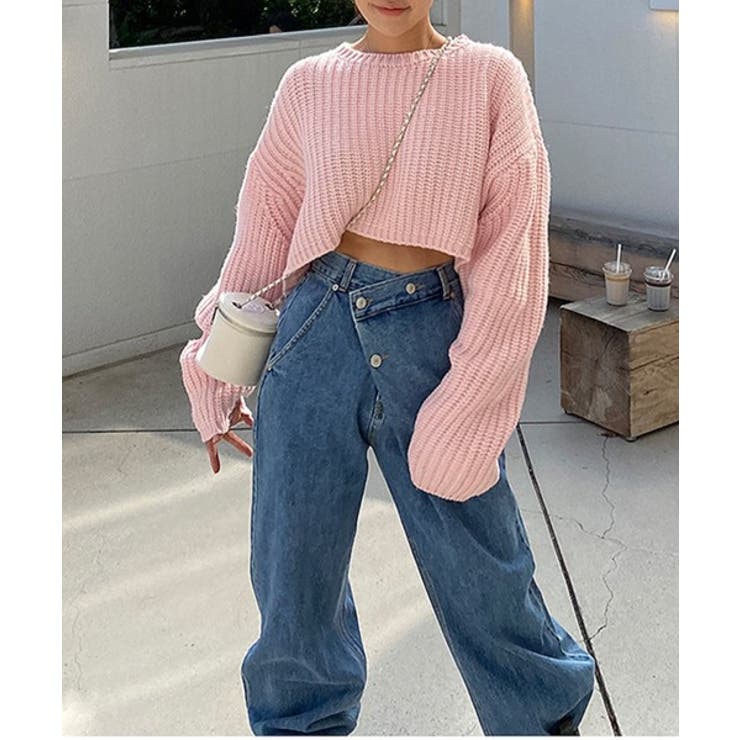 アンバランスラップデニムパンツ | by muni:r | 詳細画像13 