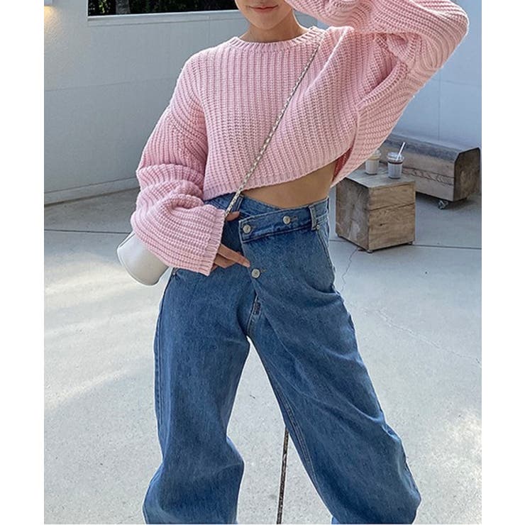 アンバランスラップデニムパンツ | by muni:r | 詳細画像15 