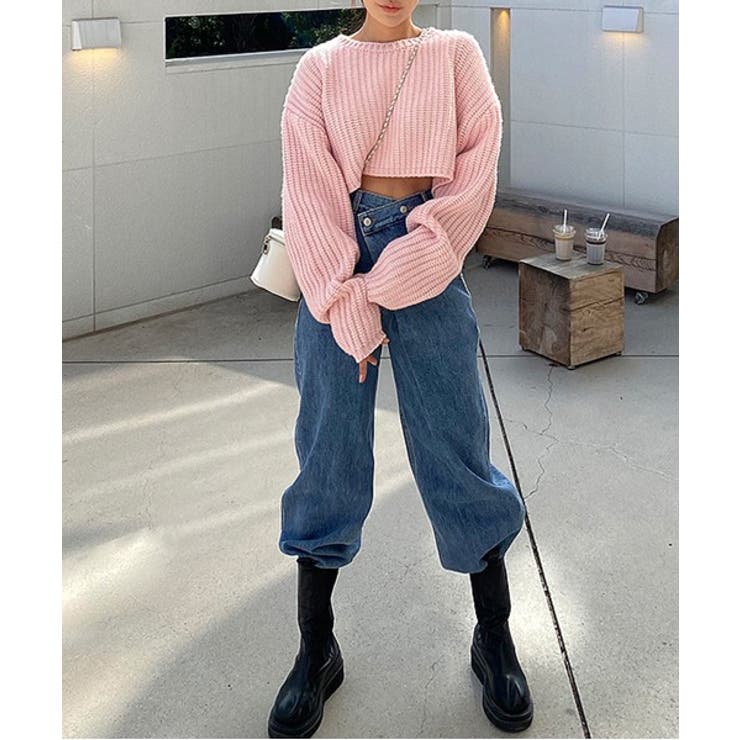 アンバランスラップデニムパンツ | by muni:r | 詳細画像16 