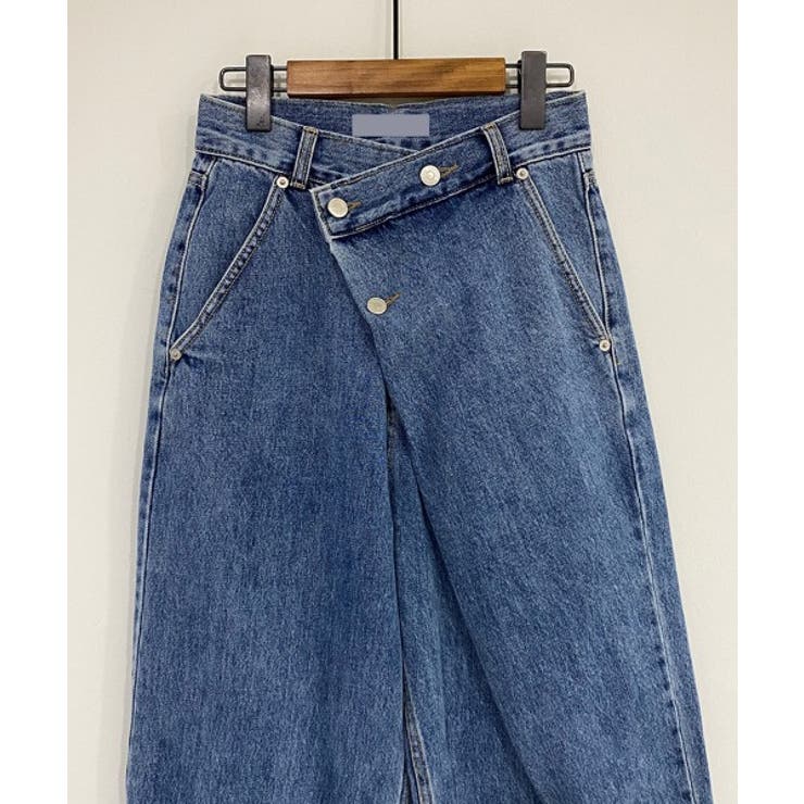 アンバランスラップデニムパンツ | by muni:r | 詳細画像23 