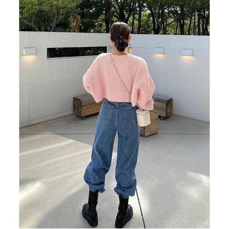 アンバランスラップデニムパンツ | by muni:r | 詳細画像3 