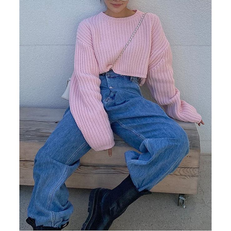 アンバランスラップデニムパンツ | by muni:r | 詳細画像8 