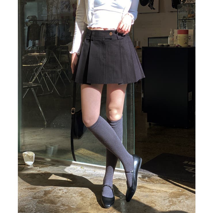 ローライズプリーツスカート | by muni:r | 詳細画像1 