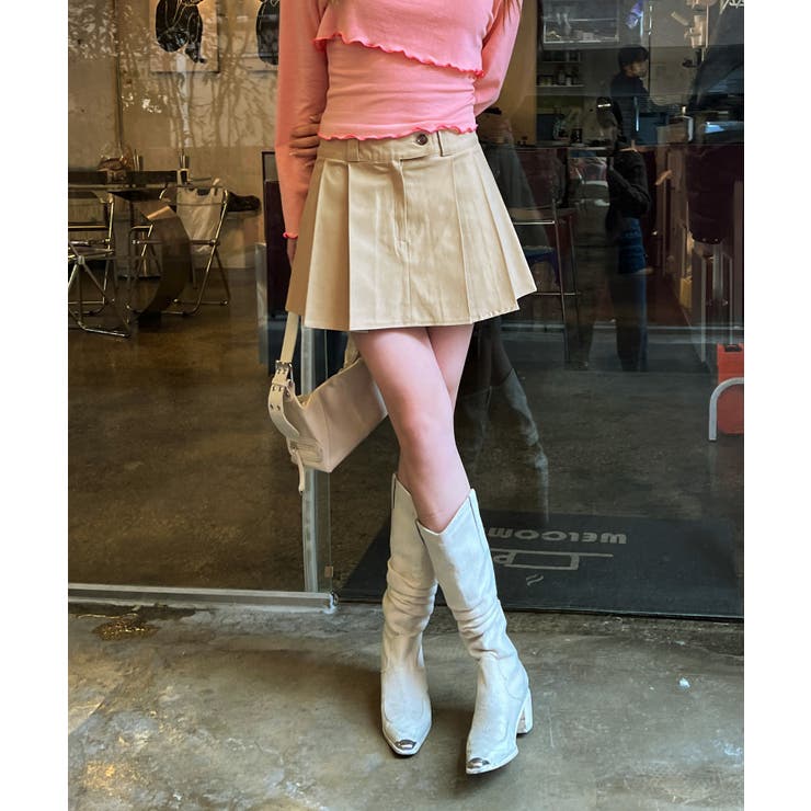 ローライズプリーツスカート | by muni:r | 詳細画像39 