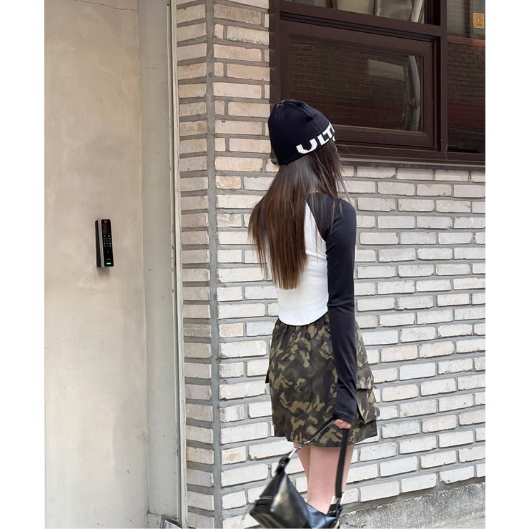 ラグランアンバランスクロップドTシャツ | by muni:r | 詳細画像14 