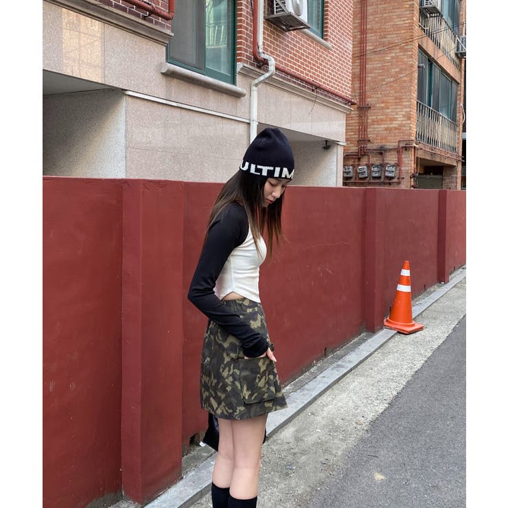 ラグランアンバランスクロップドTシャツ | by muni:r | 詳細画像4 