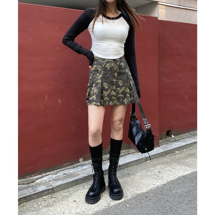 ラグランアンバランスクロップドTシャツ | by muni:r | 詳細画像6 