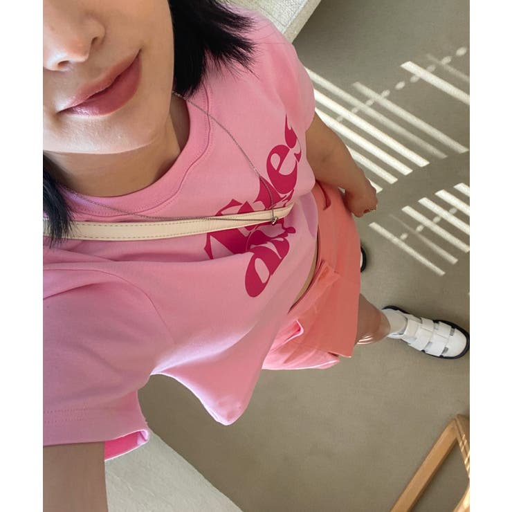 プリントクロップドカラーTシャツ | by muni:r | 詳細画像61 