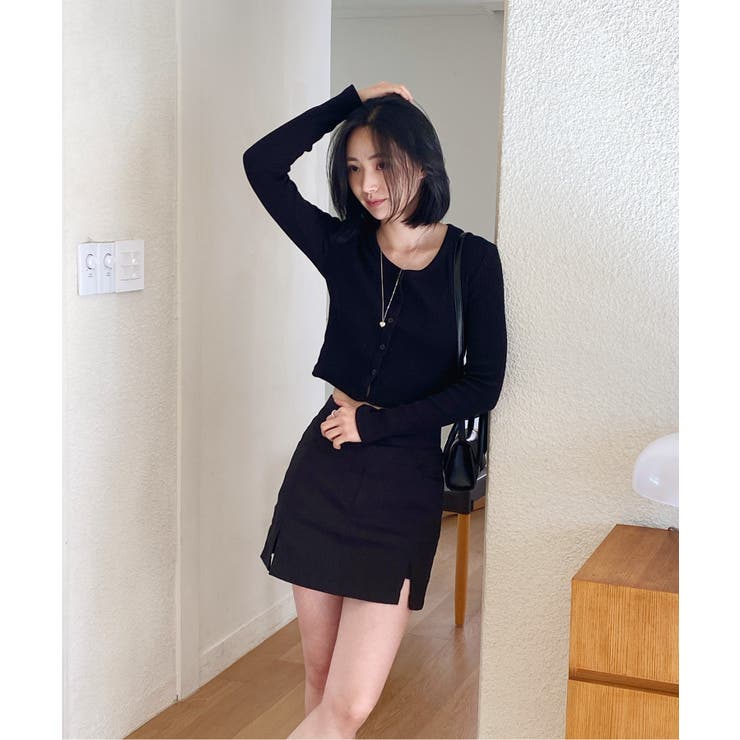 デイリースクエアクロップドカーディガン | by muni:r | 詳細画像11 