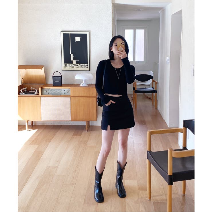 デイリースクエアクロップドカーディガン | by muni:r | 詳細画像12 