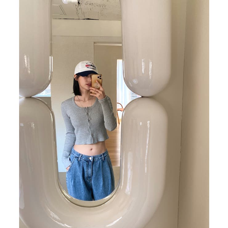 デイリースクエアクロップドカーディガン | by muni:r | 詳細画像19 