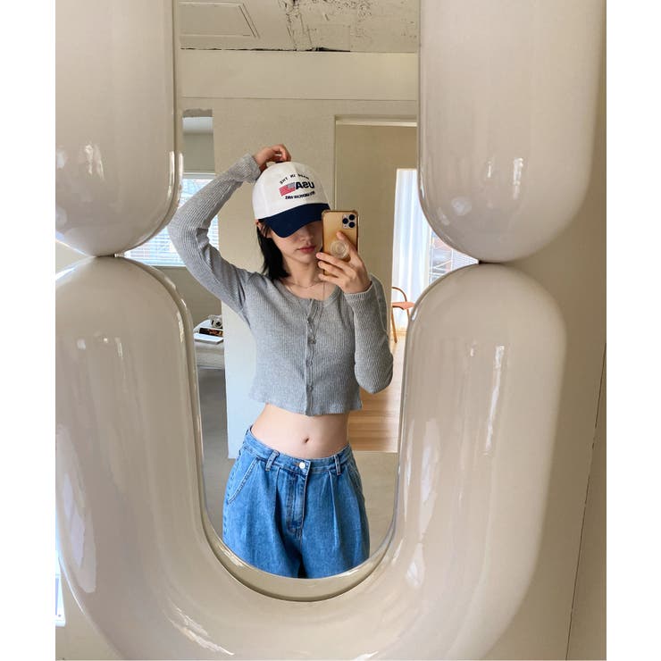 デイリースクエアクロップドカーディガン | by muni:r | 詳細画像20 