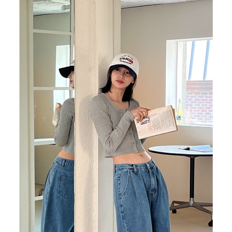 デイリースクエアクロップドカーディガン | by muni:r | 詳細画像22 