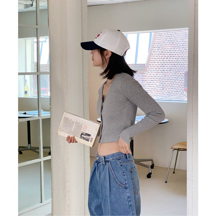 デイリースクエアクロップドカーディガン | by muni:r | 詳細画像28 