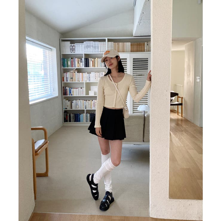 デイリースクエアクロップドカーディガン | by muni:r | 詳細画像36 