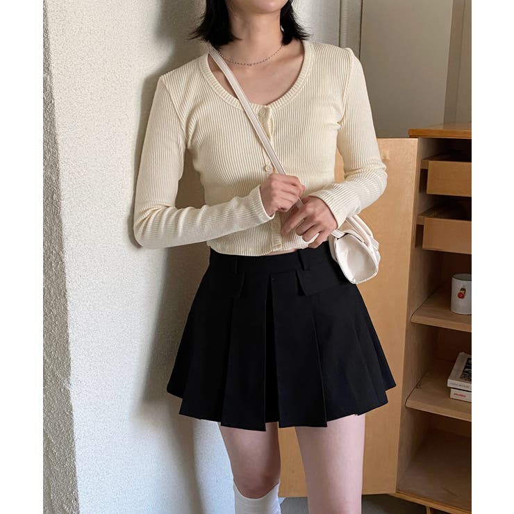 デイリースクエアクロップドカーディガン | by muni:r | 詳細画像37 