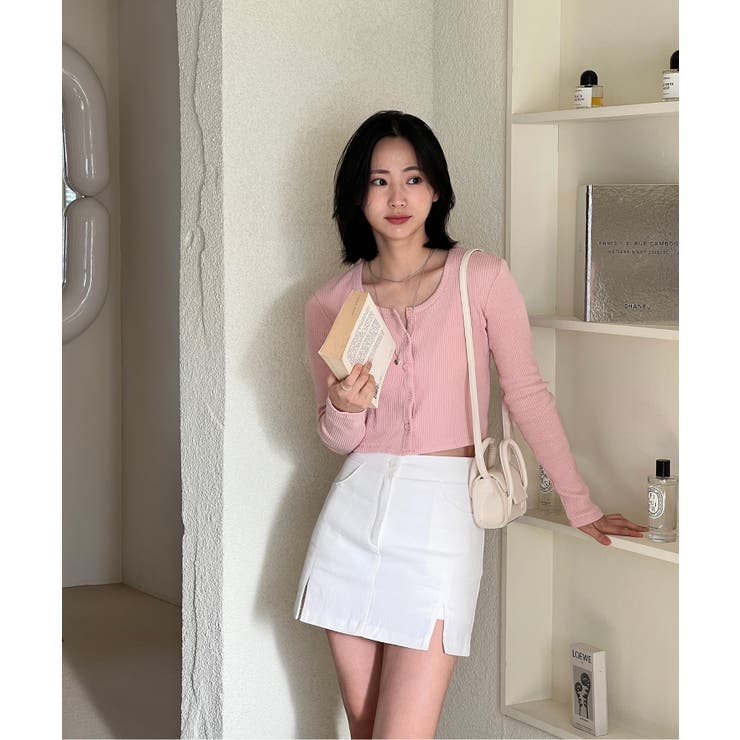 デイリースクエアクロップドカーディガン | by muni:r | 詳細画像63 