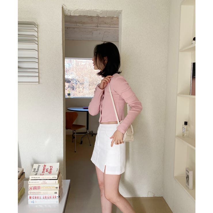 デイリースクエアクロップドカーディガン | by muni:r | 詳細画像65 