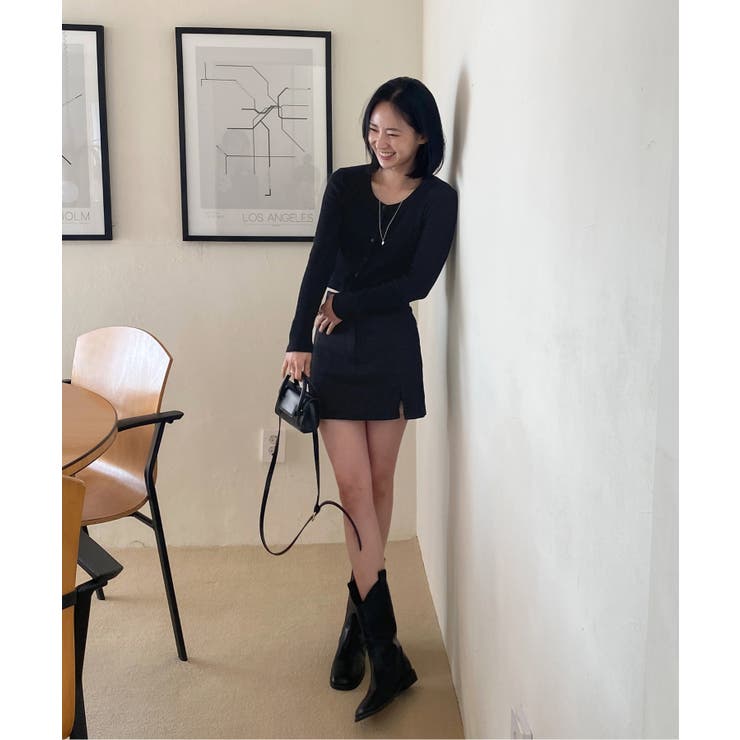 デイリースクエアクロップドカーディガン | by muni:r | 詳細画像7 