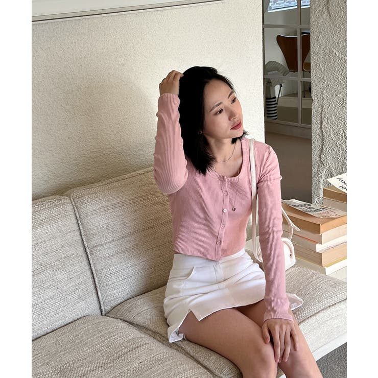 デイリースクエアクロップドカーディガン | by muni:r | 詳細画像71 