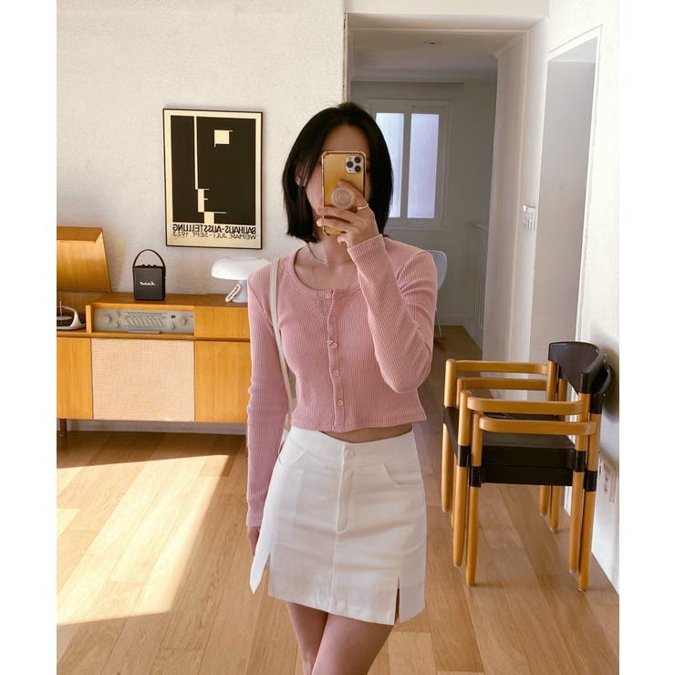 デイリースクエアクロップドカーディガン | by muni:r | 詳細画像77 