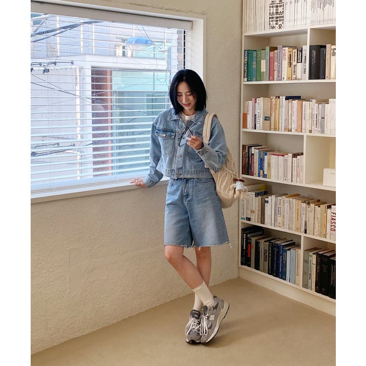 ベーシックカジュアルデニムジャケット[品番：FROW0001039]｜by