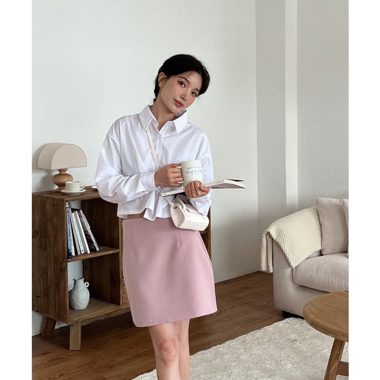 バックスリットショートブラウス | by muni:r | 詳細画像10 