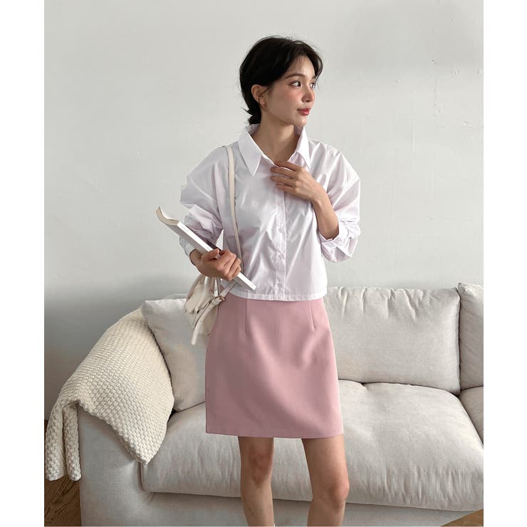 バックスリットショートブラウス | by muni:r | 詳細画像11 