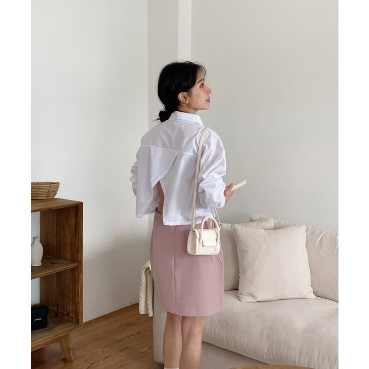 バックスリットショートブラウス | by muni:r | 詳細画像13 