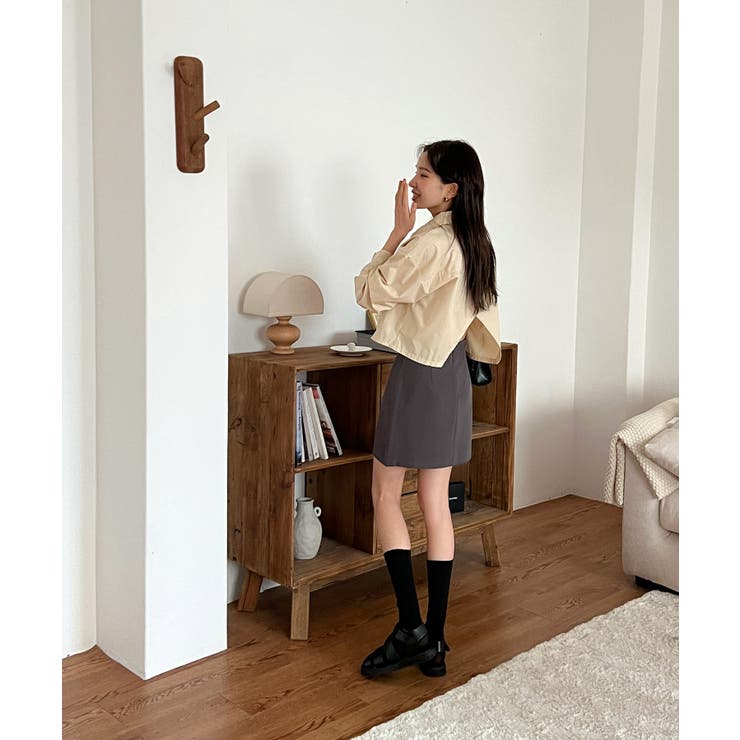 バックスリットショートブラウス | by muni:r | 詳細画像25 