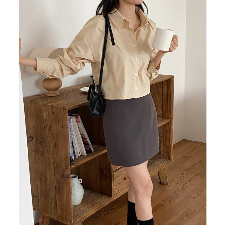 バックスリットショートブラウス | by muni:r | 詳細画像32 