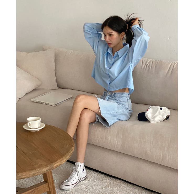 バックスリットショートブラウス | by muni:r | 詳細画像40 