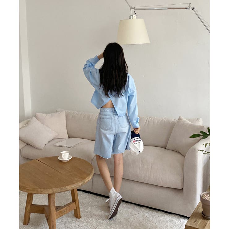 バックスリットショートブラウス | by muni:r | 詳細画像44 