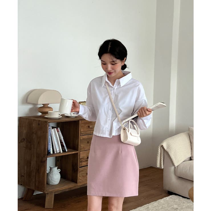 バックスリットショートブラウス | by muni:r | 詳細画像8 